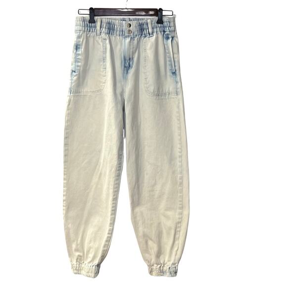 Forever 21 Denim - Forever 21 Women's High Rise Cropped Acid Wash Jeans Size M